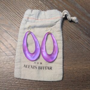 Alexis Bittar Vibrant Purple Earrings